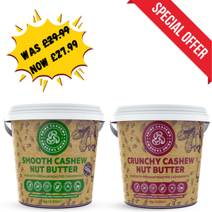 Smooth & Crunchy Cashew Butter Bundle - Prime Earth Foods 